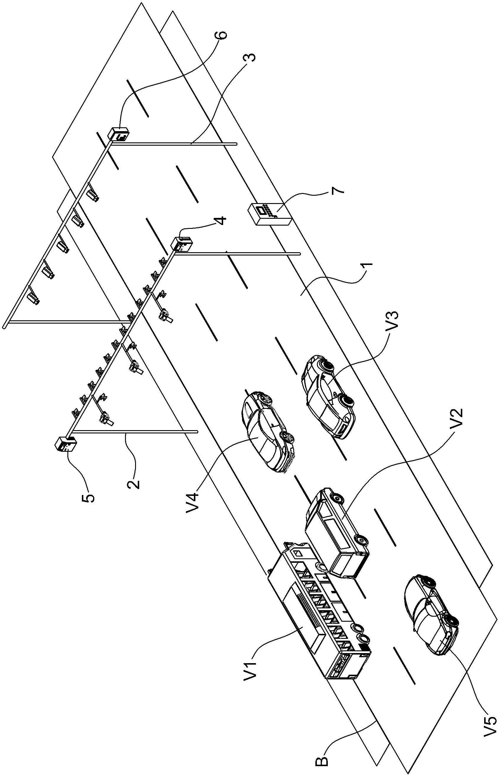 Multilane free-flow electronic toll collection method based on accurate position match