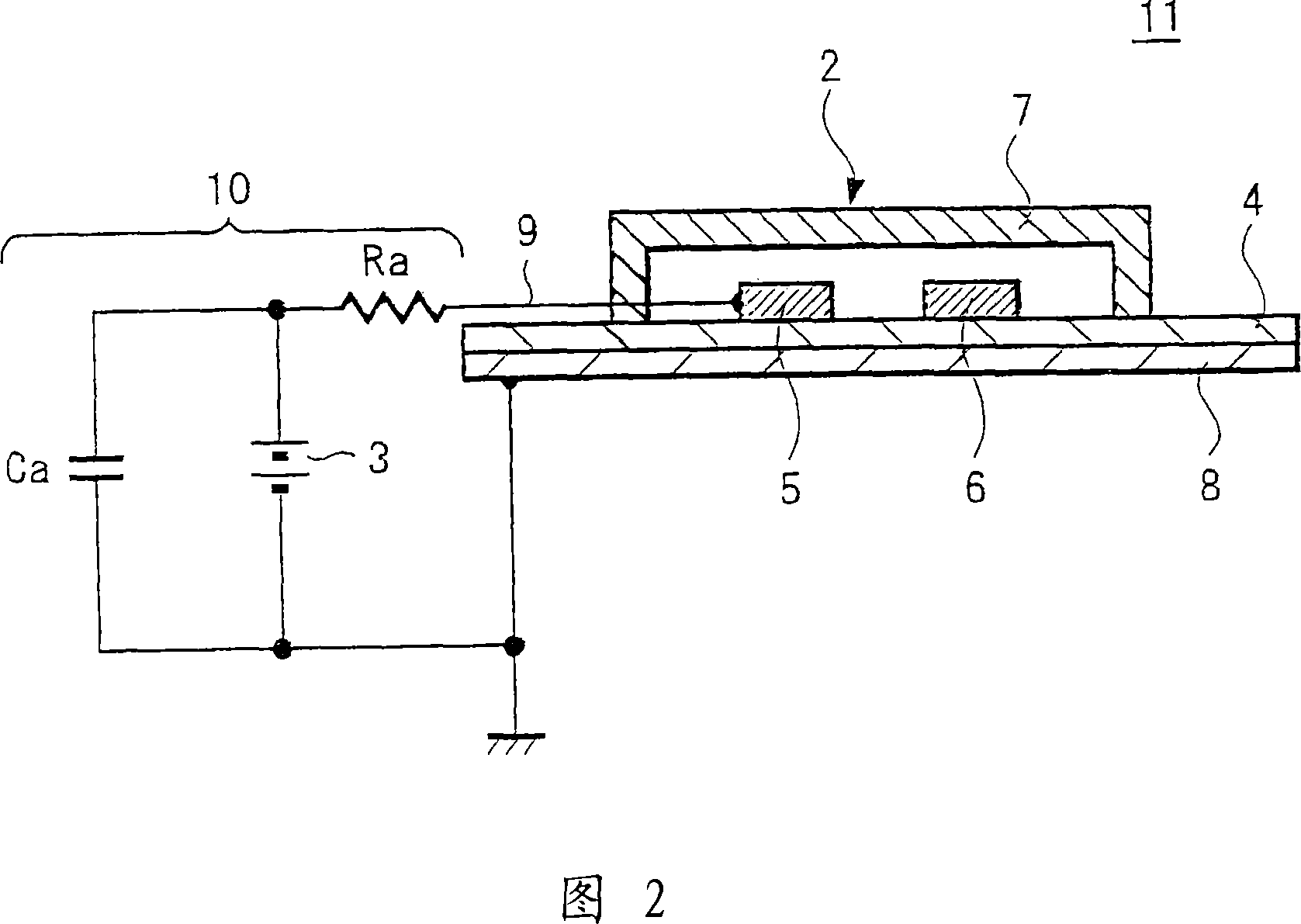 High-frequency element, power supply element, and communication device