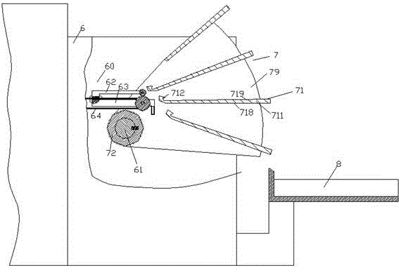 Printer device provided with rotation type tray