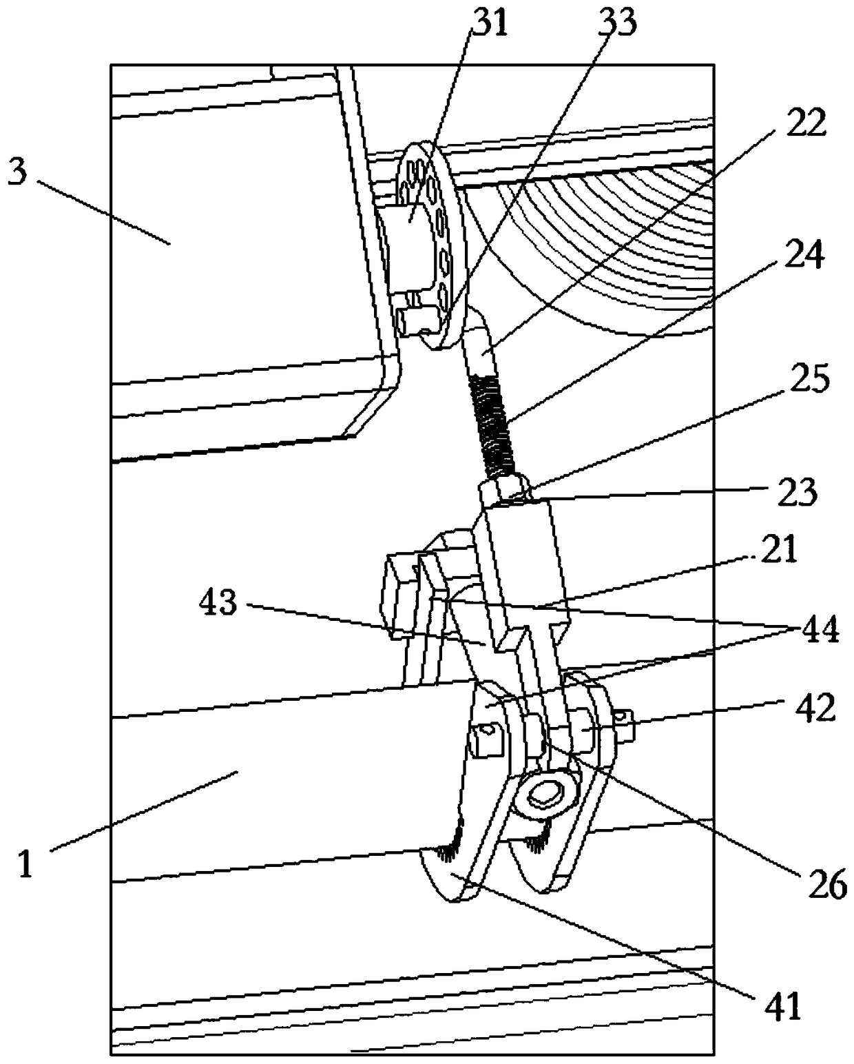 An auxiliary switch control structure and a switch cabinet having the same