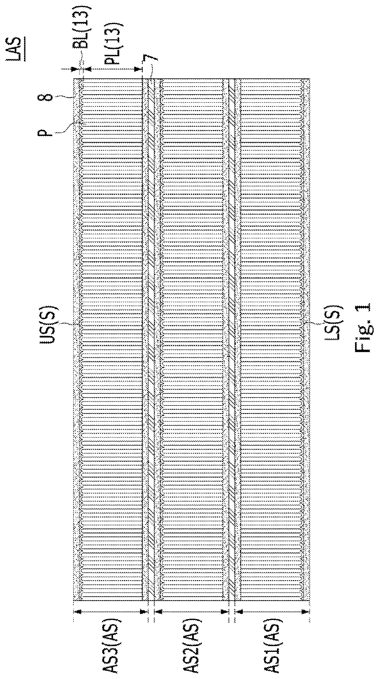 Laminated anodic oxide film structure