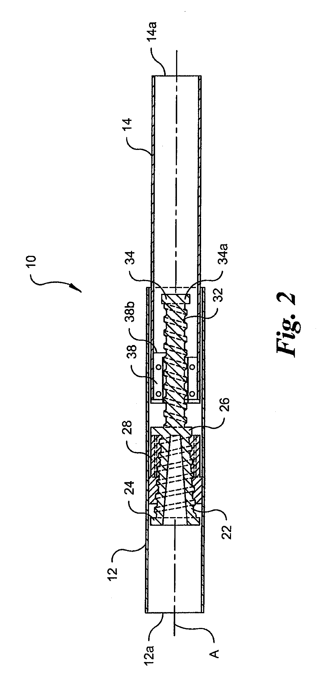 Tension rod mechanism with opposing threads