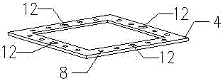 An adjustable steel structure support positioning device