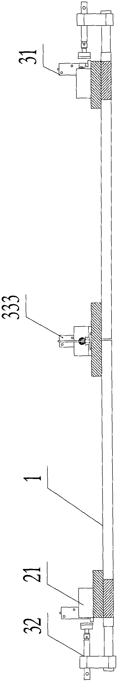 Welding tooling device for pillar frame of machine cabinet and assembly method of device