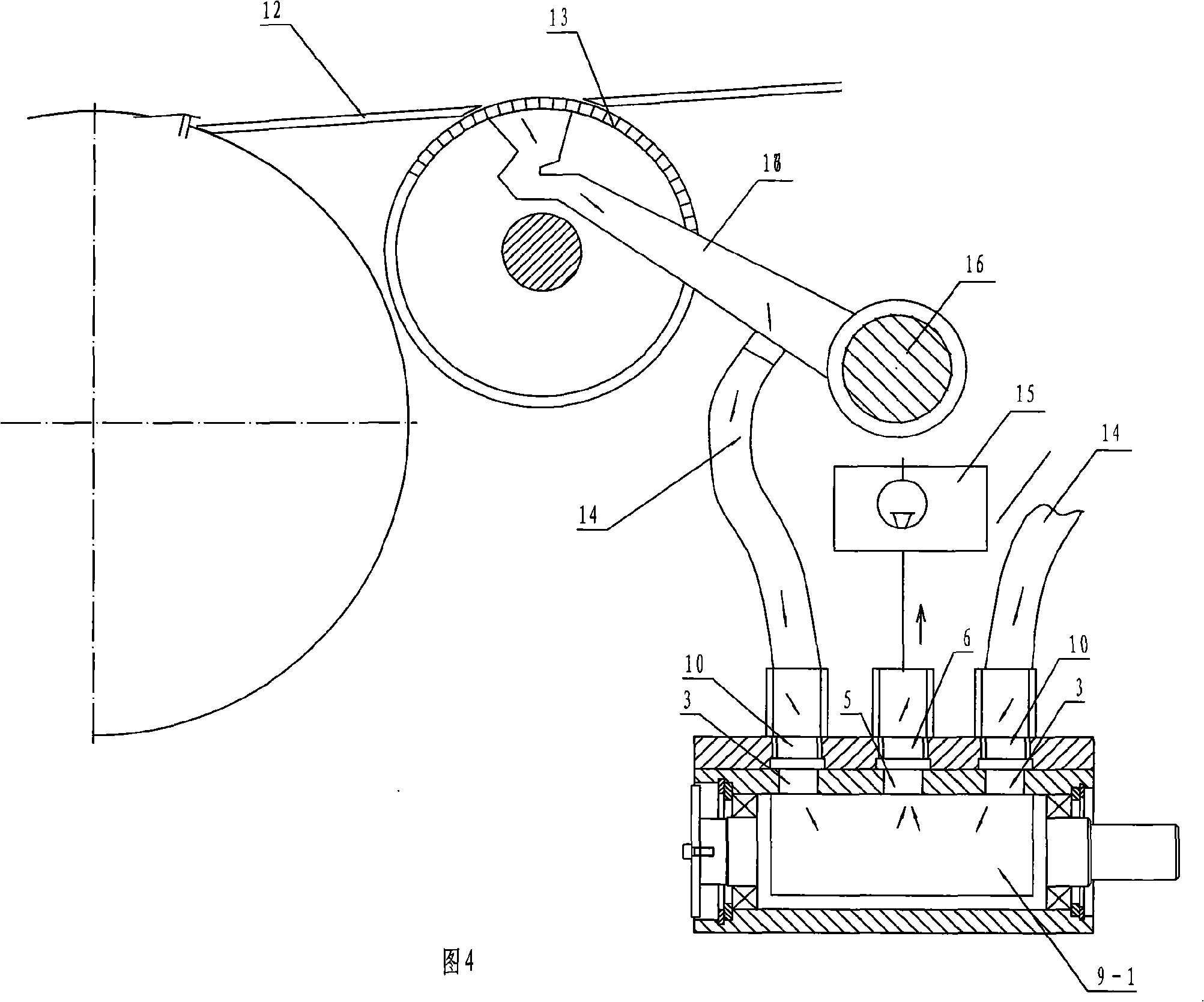 Suction control device for screen printer exceeding type web transfer suction wheel