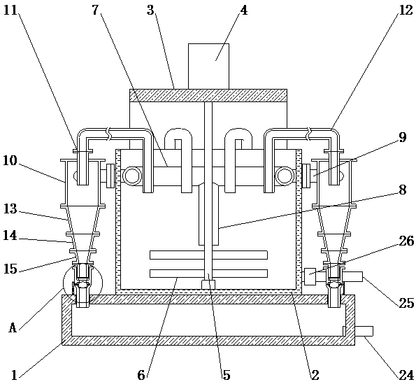 Swirler for processing wire enamel and control method of swirler