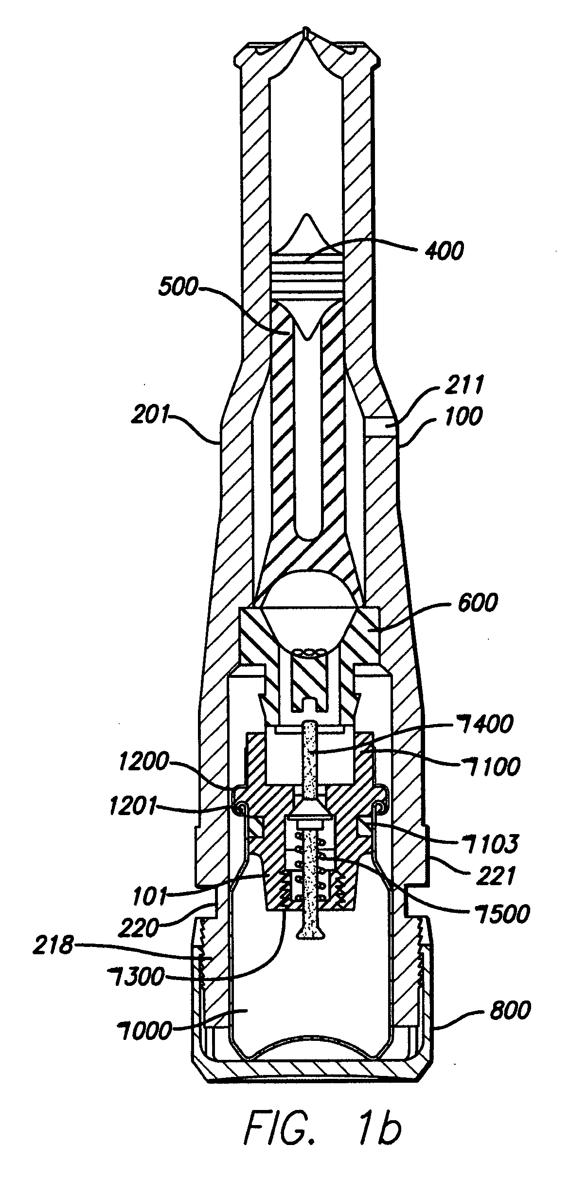 Method and apparatus for needle-less injection with a degassed fluid