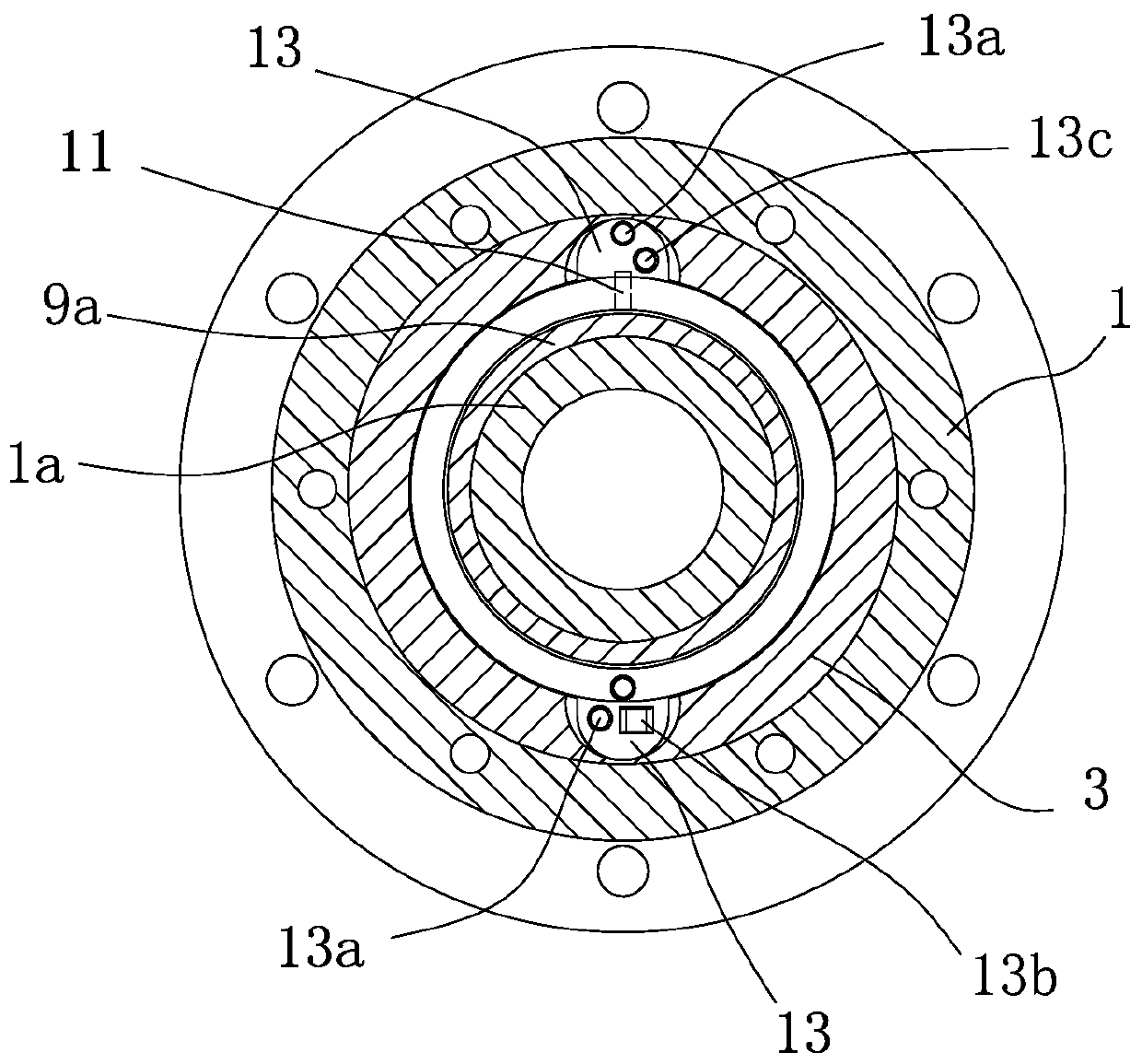 One-piece housing for accurate detection of bearing conditions