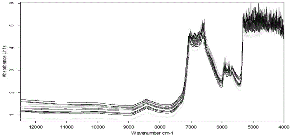 Method for near-infrared online monitoring content change of total flavonol glycosides in folium ginkgo extraction process