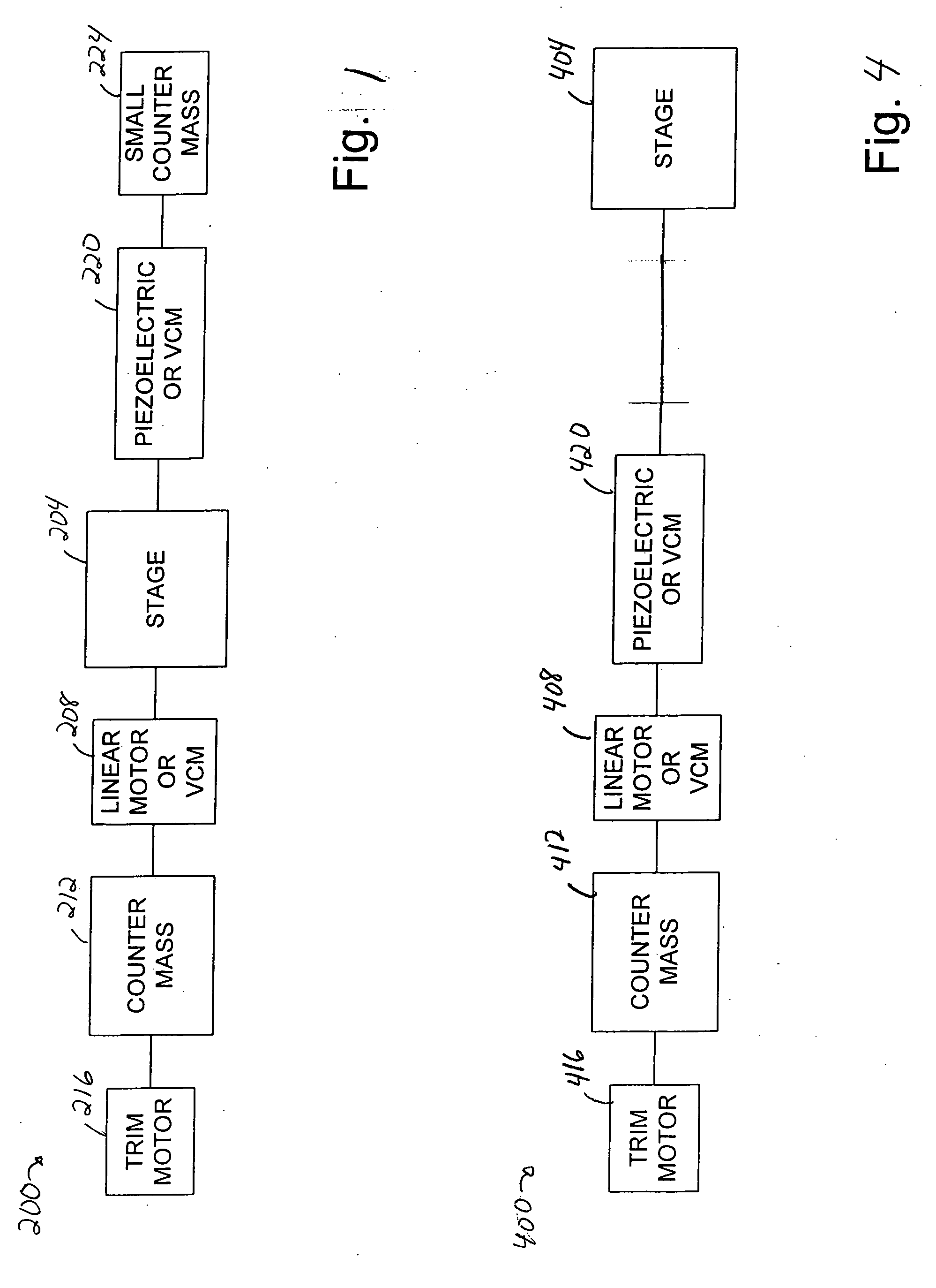 Moving mechanism with high bandwidth response and low force transmissibility