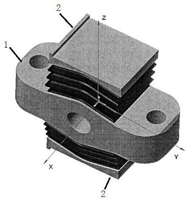 V-shaped rubber pile assembly and its stiffness design method and application