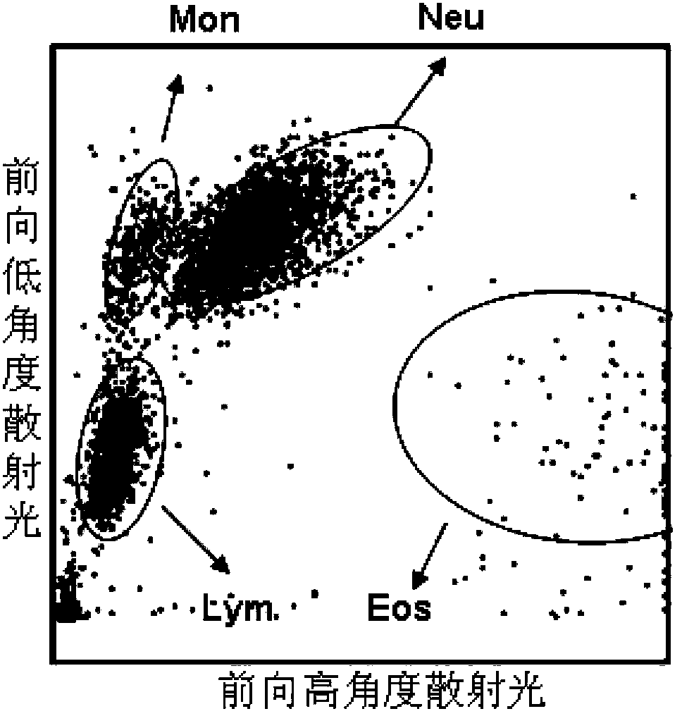 Leucocyte differential count reagent and leucocyte classification method