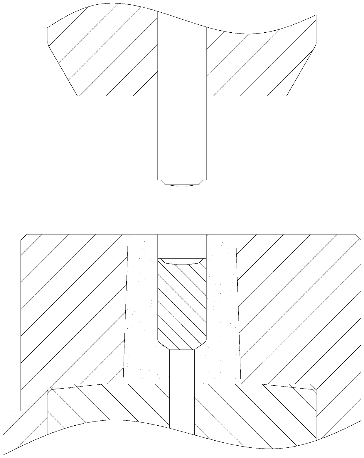 Annular thin-wall part forming method, forming mold and forming stamping tool