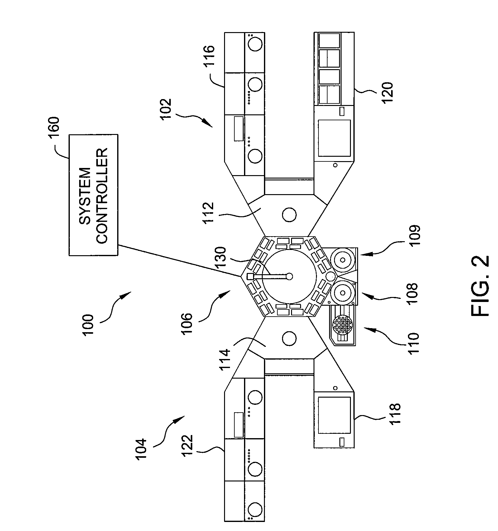 Processing system for fabricating compound nitride semiconductor devices