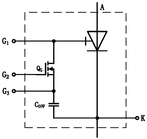 Gate structure applied to crimping MOSFET