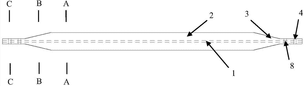 Maintenance-free buckling-free steel-composite material energy-consuming support