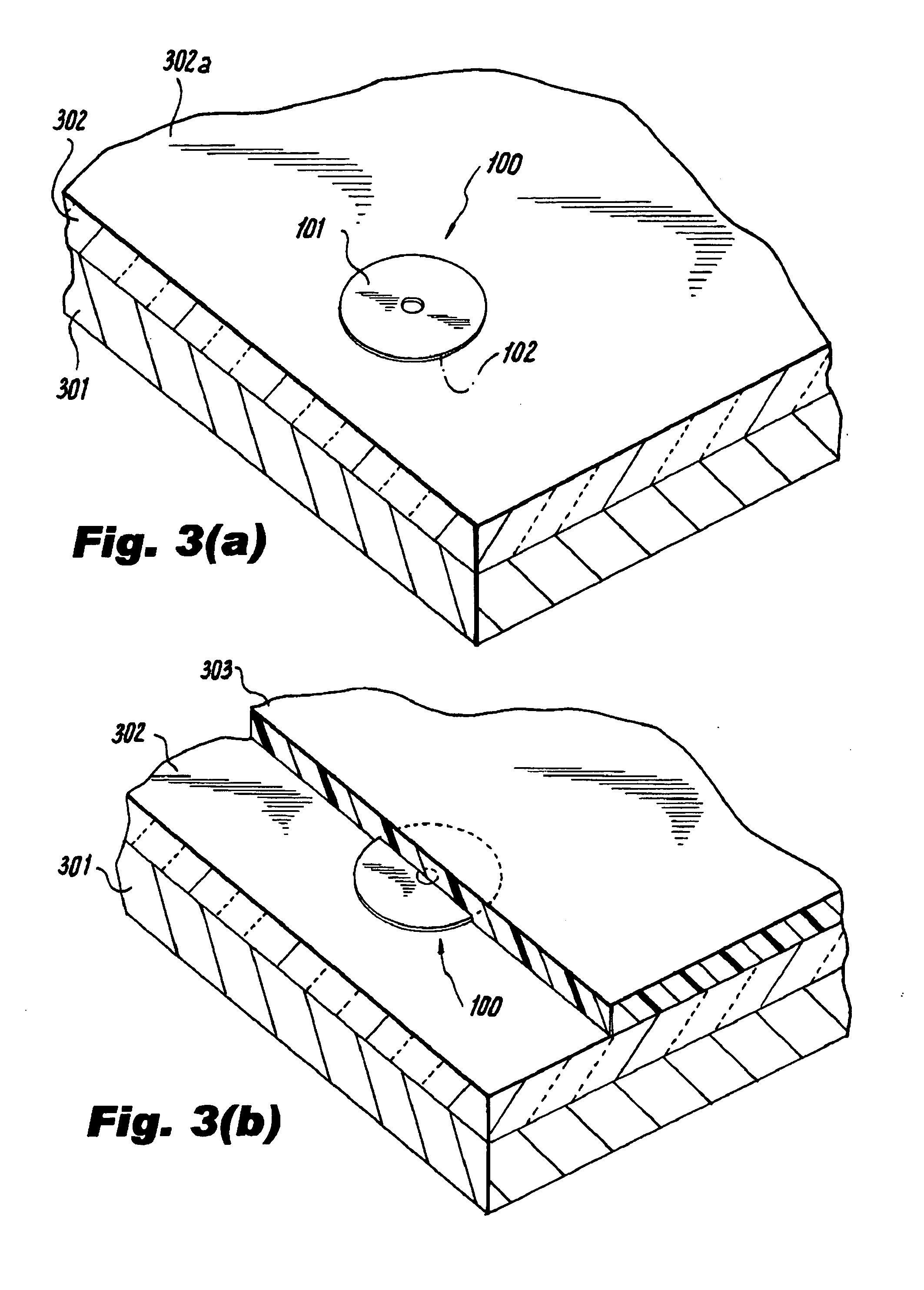 Self-stick metal plate and method of applying the same