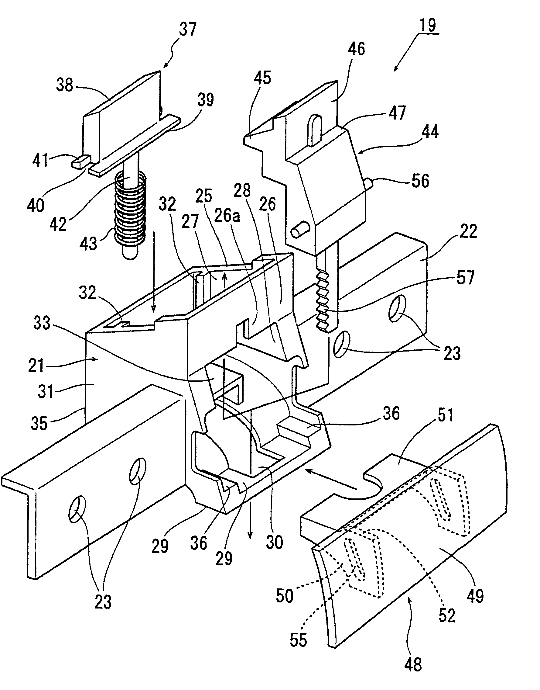 Door lock mechanism and door lock unit