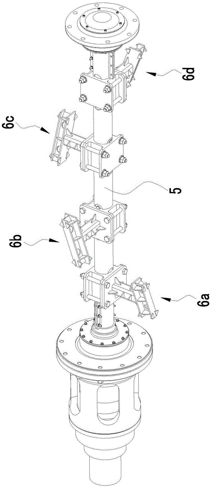 Stirring mechanism of asphalt stone mixing and stirring heating tank