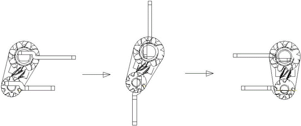 360-degree dual-axis synchronous damping rotary shaft with tilting correction function