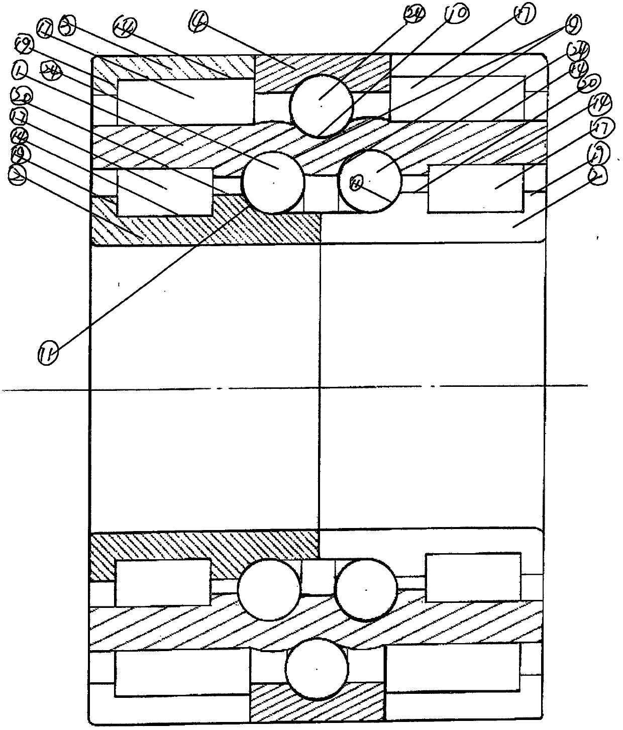 Novel high-speed rail axle power bearing