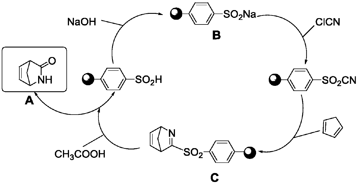 Preparation method of aza-bicyclic [2, 2, 1] hepta-5-alkene-3-ketone