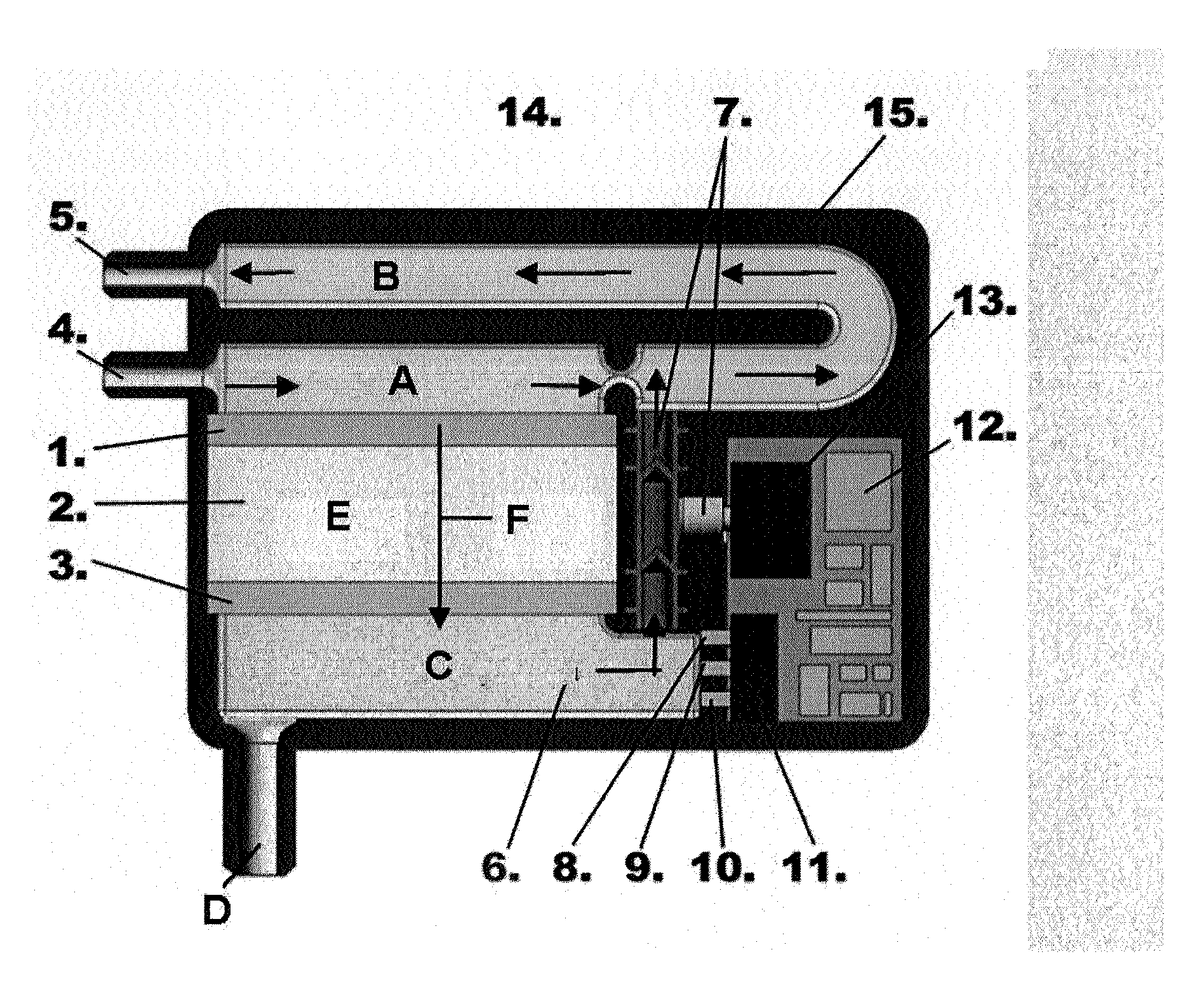 Device for the removal of toxic substances from blood