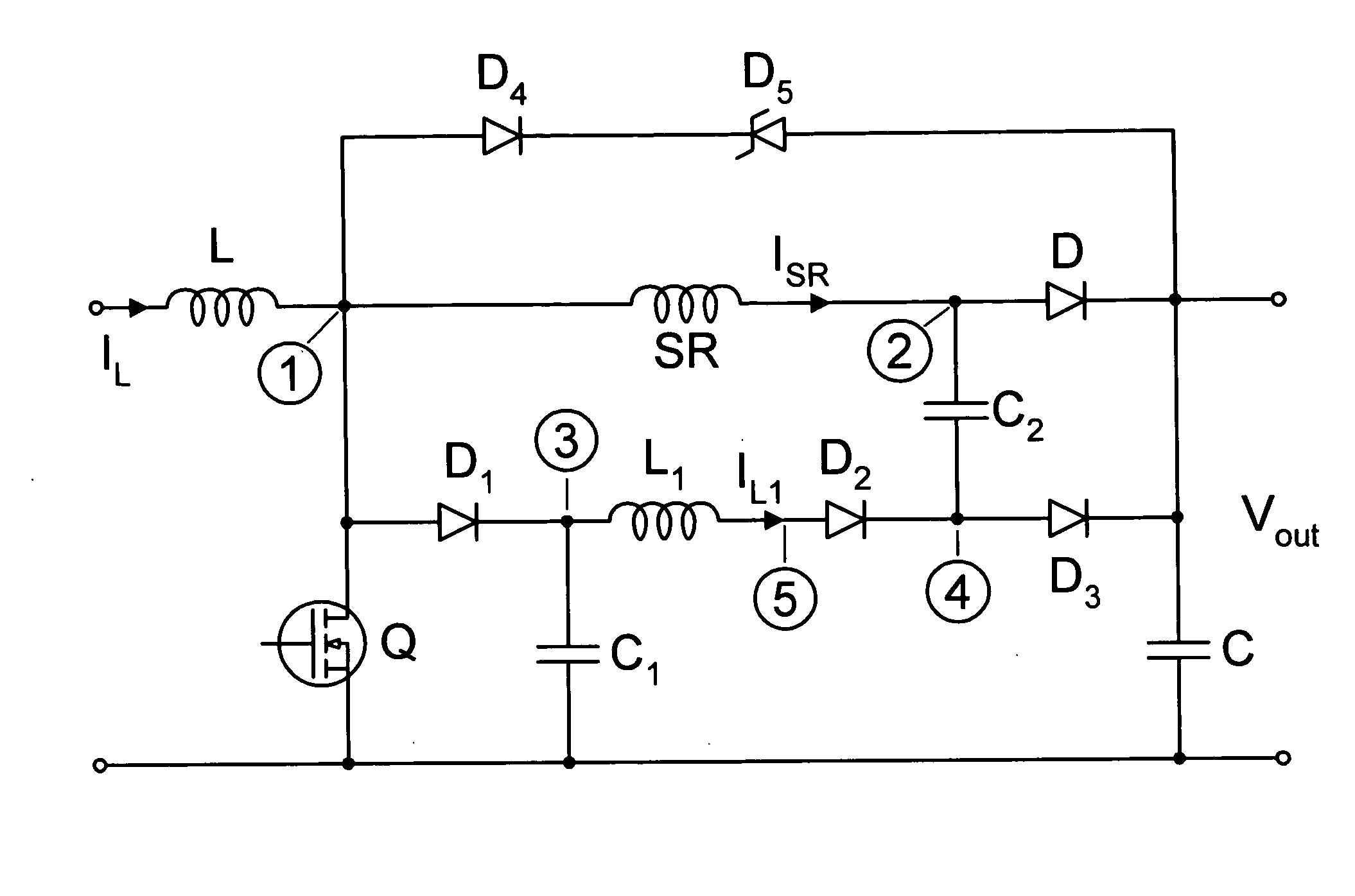 Non dissipative snubber circuit with saturable reactor