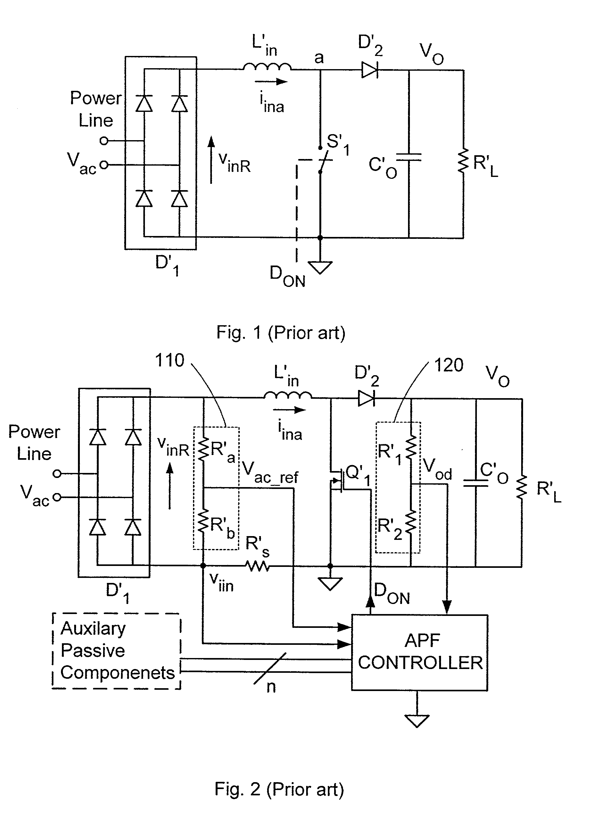 Method and apparatus for active power factor correction with minimum input current distortion