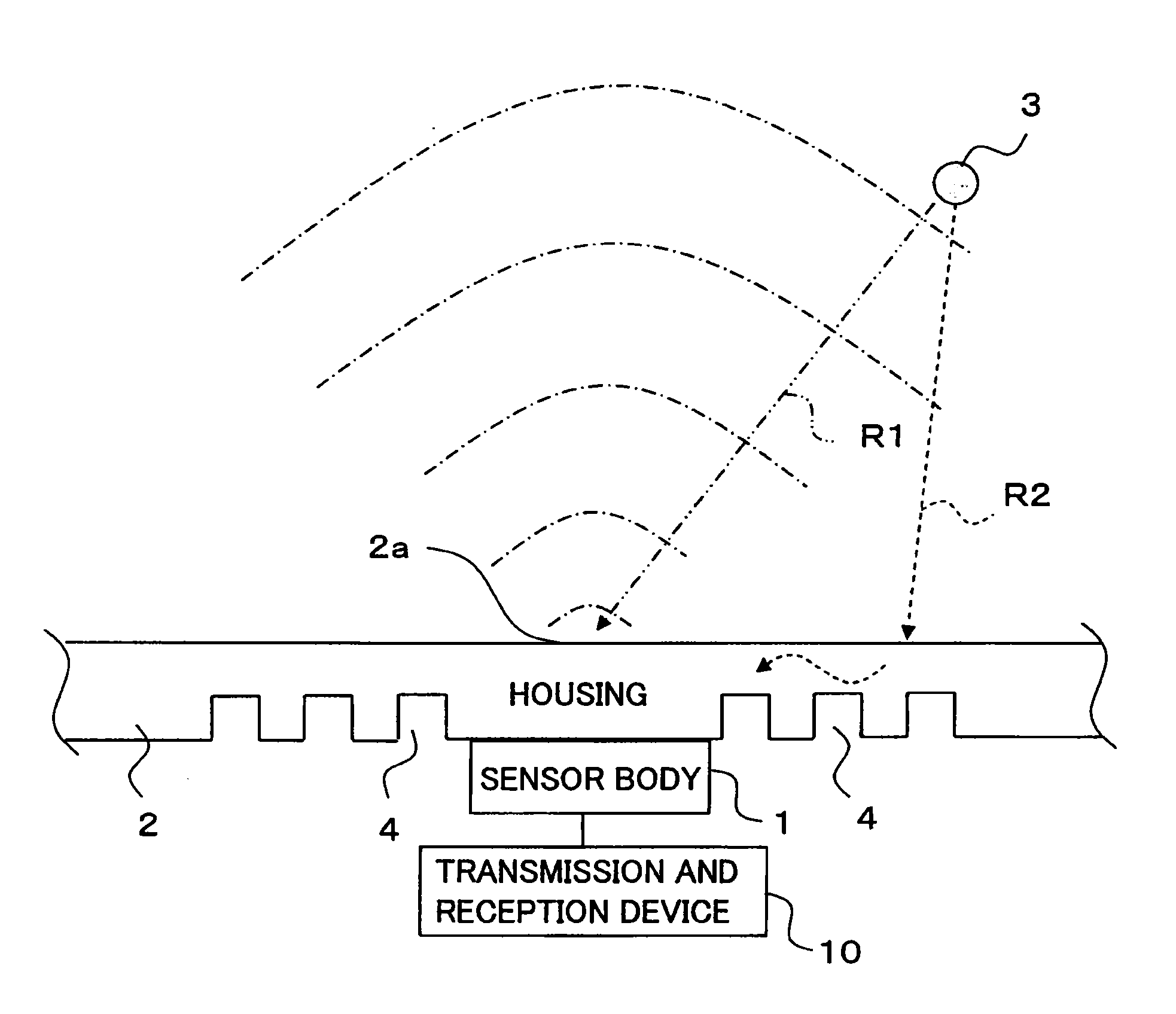 Airborne ultrasonic sensor