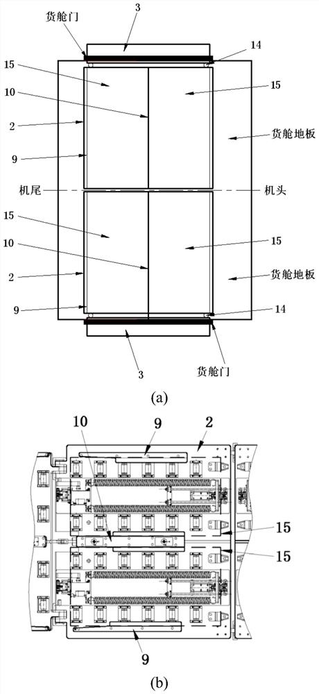 Container unit loading and unloading system for unmanned helicopter and throwing method