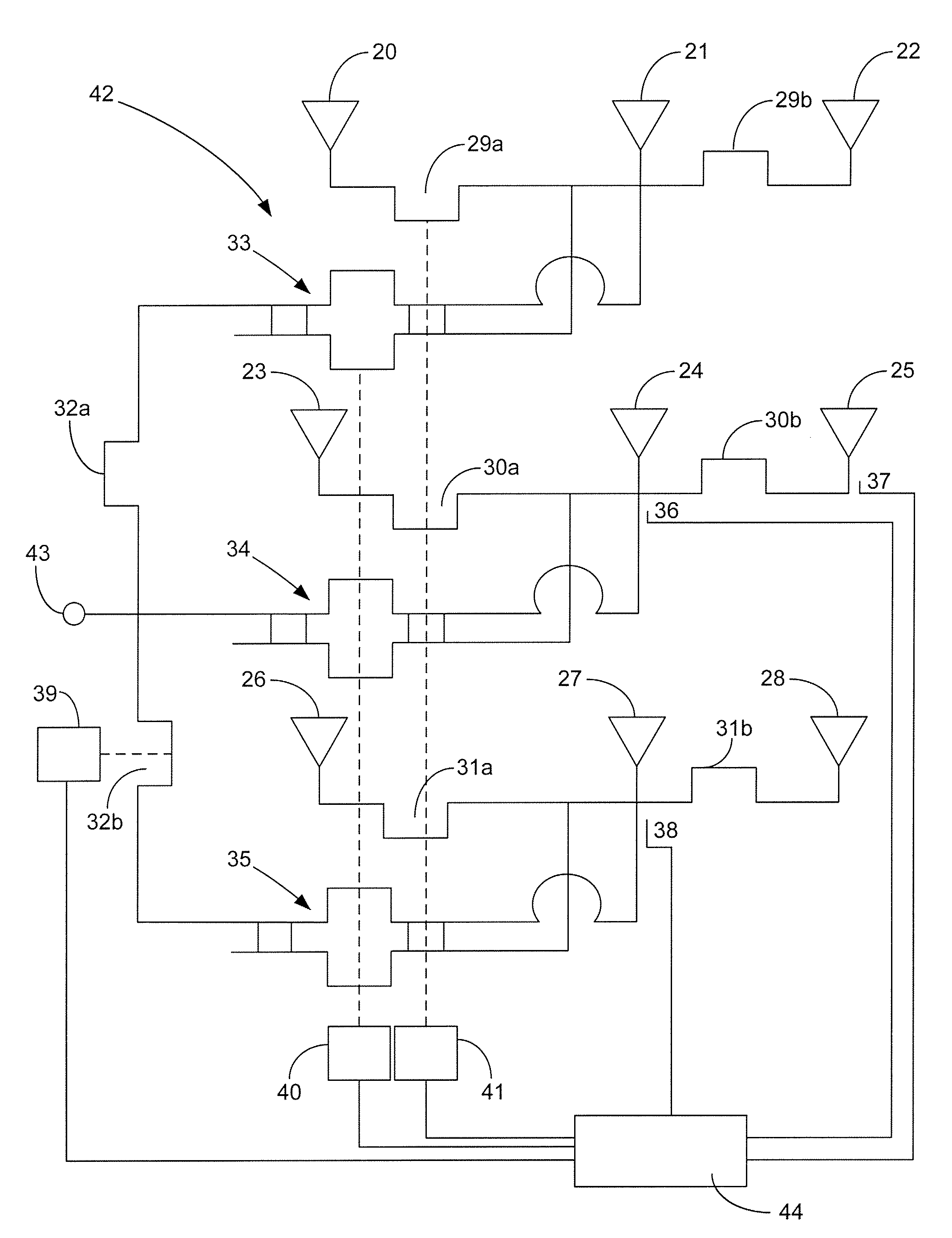 Array antenna and a method of determining an antenna beam attribute