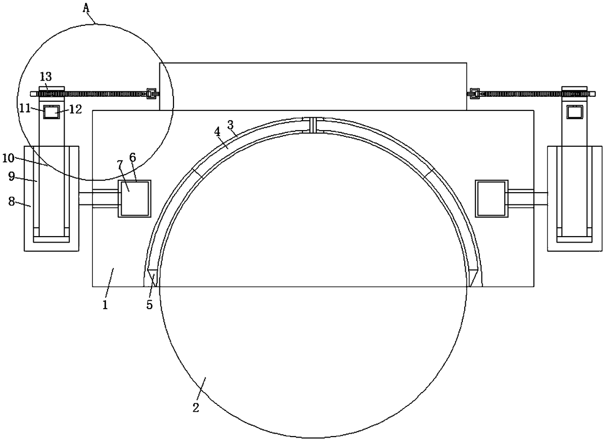 A monitoring device capable of automatically replacing a lens protective film and a film-attaching method thereof