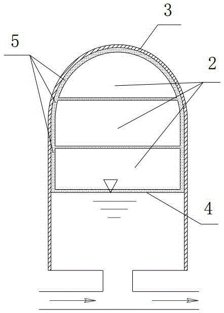 Pressure-adjustable core bag type air cushion surge chamber