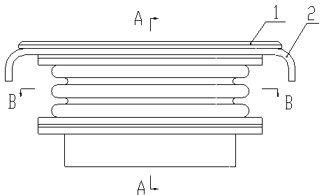 Sliding type ventilating duct for locomotive traction motor