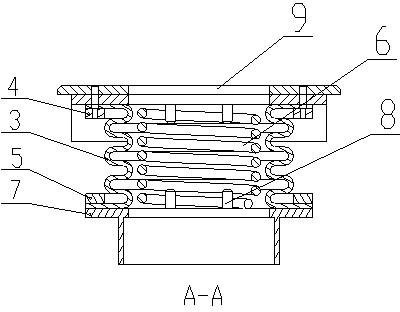 Sliding type ventilating duct for locomotive traction motor