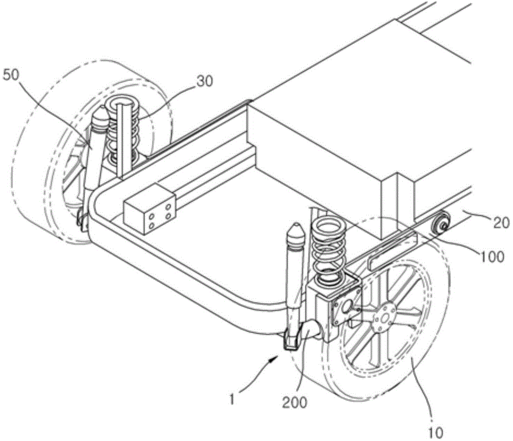 Torsion beam axle device for vehicle