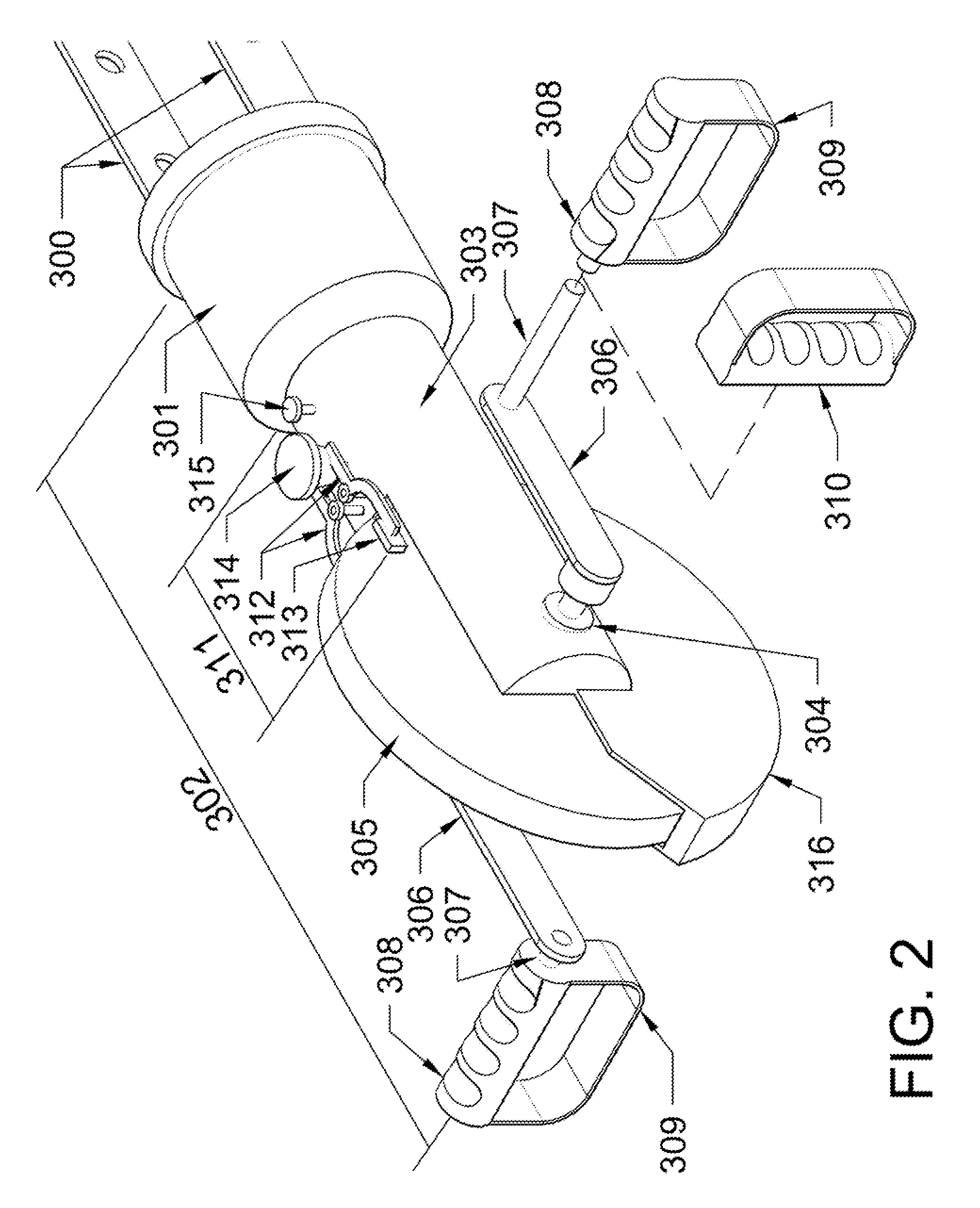 Rotary arm/leg exerciser