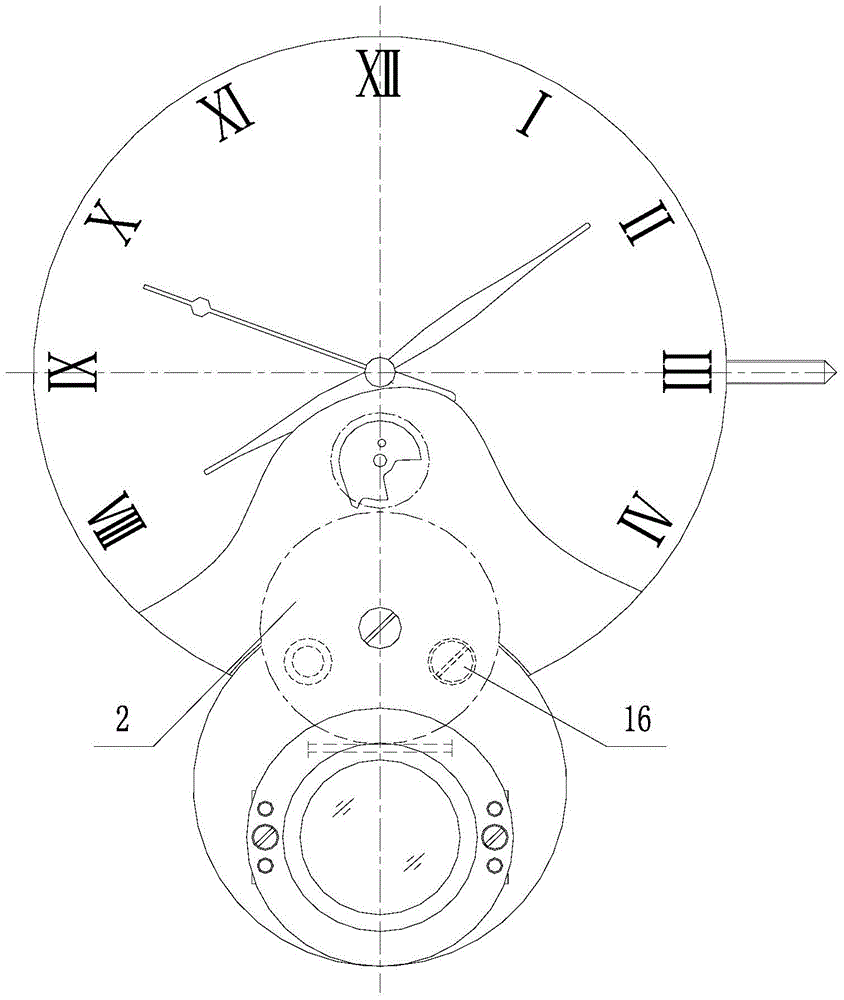 Moon phase displaying mechanism of wrist watch