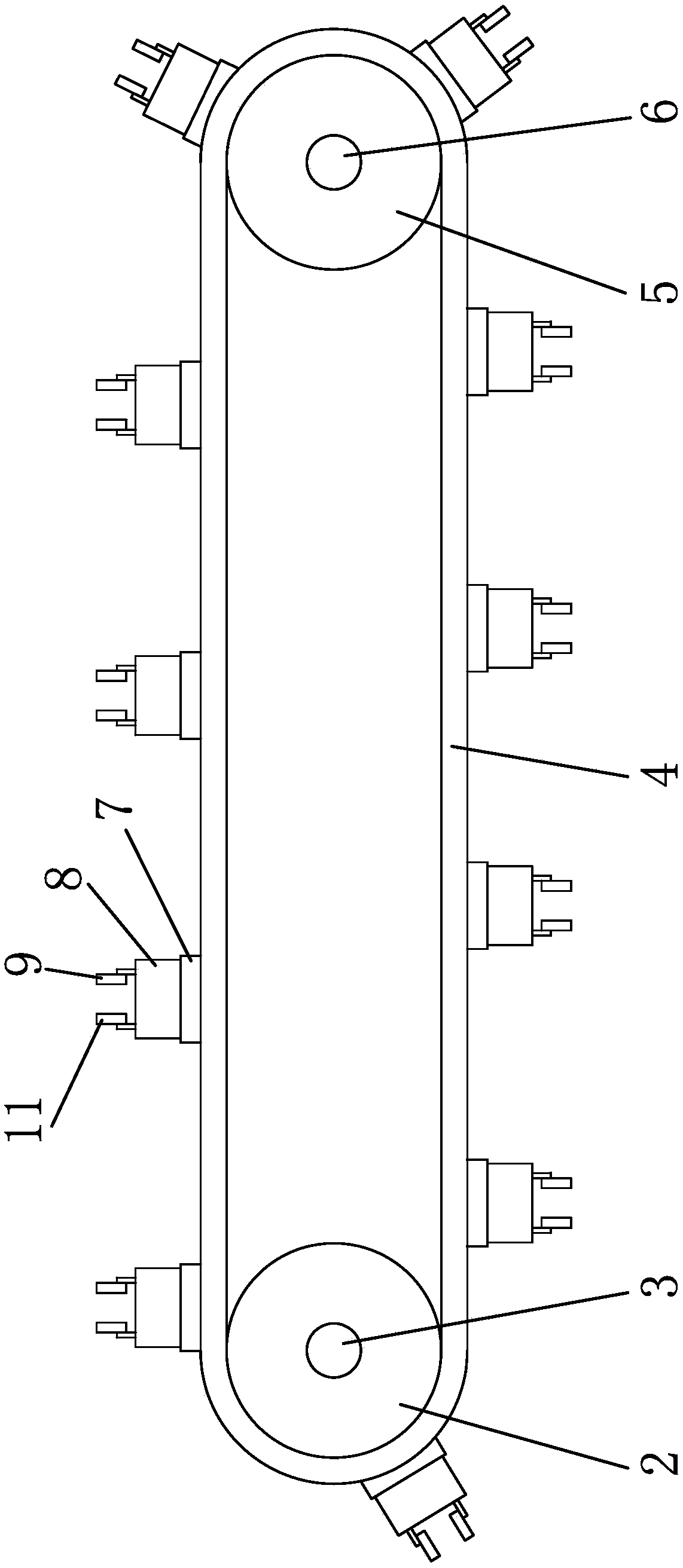 A processing method for a three-core power cord