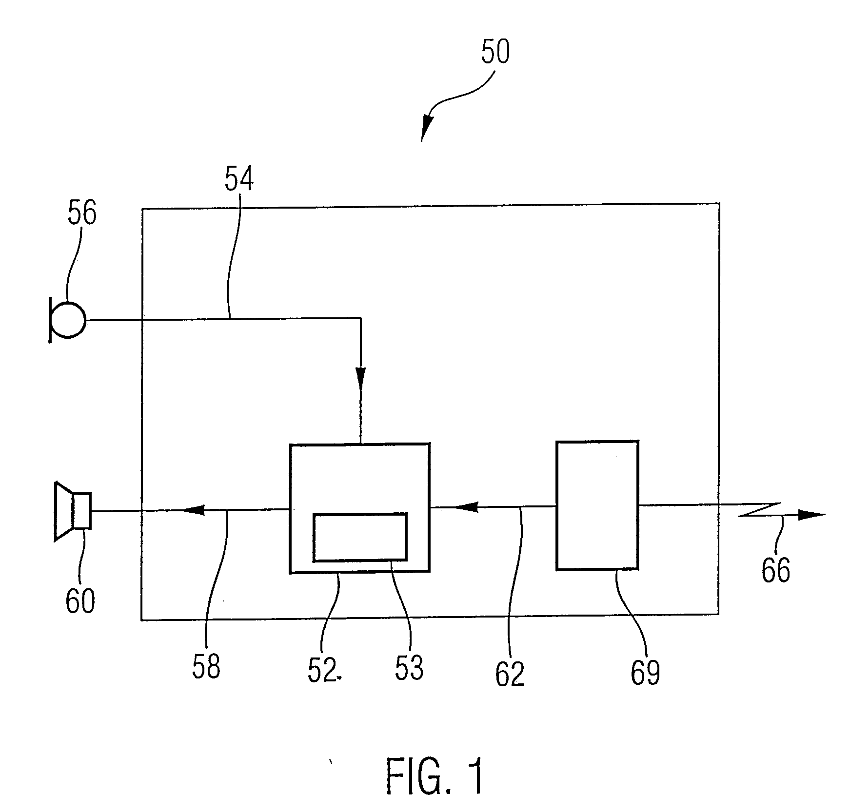 Conference terminal with echo reduction for a voice conference system