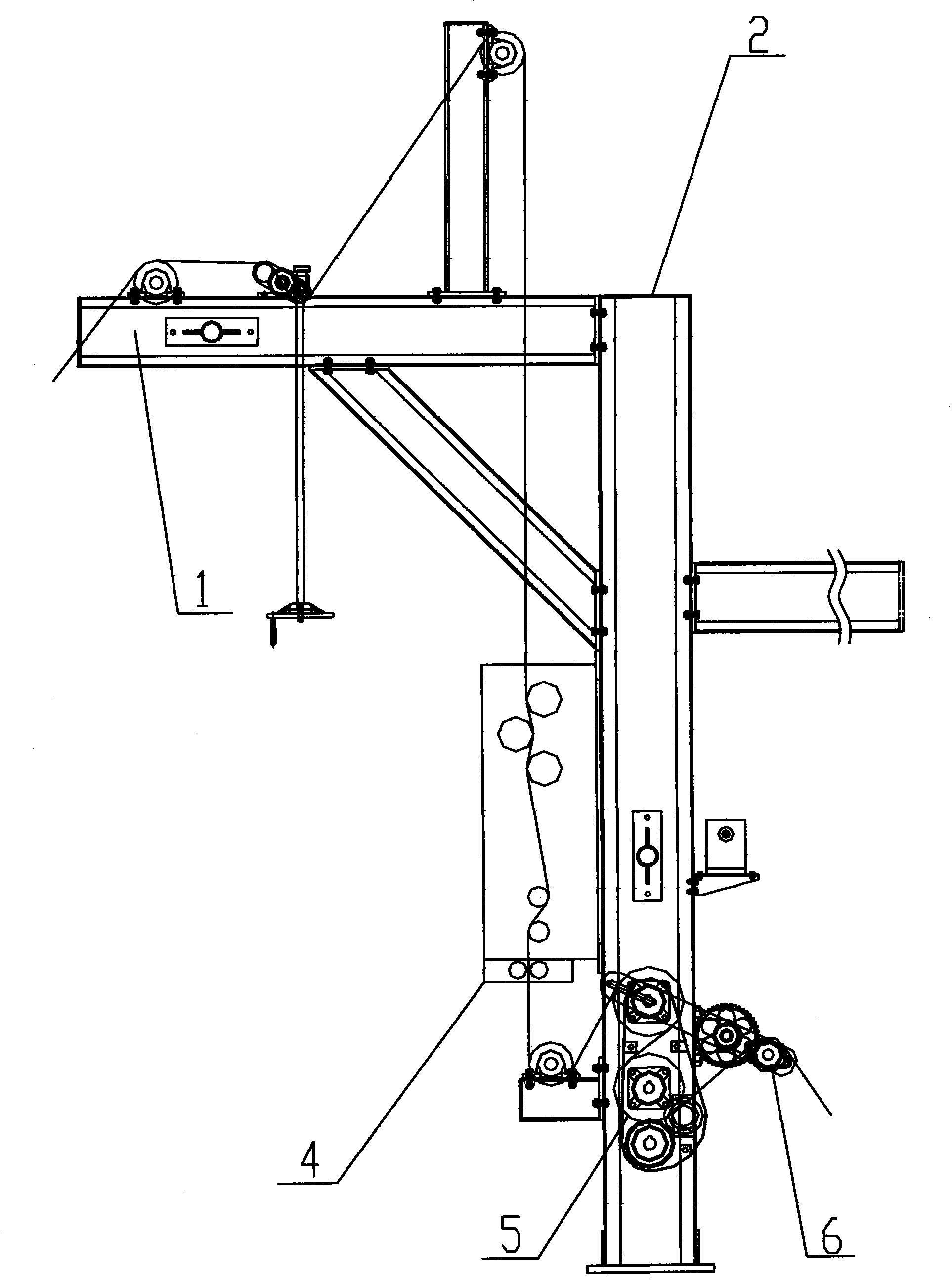 Scutching cloth singeing machine