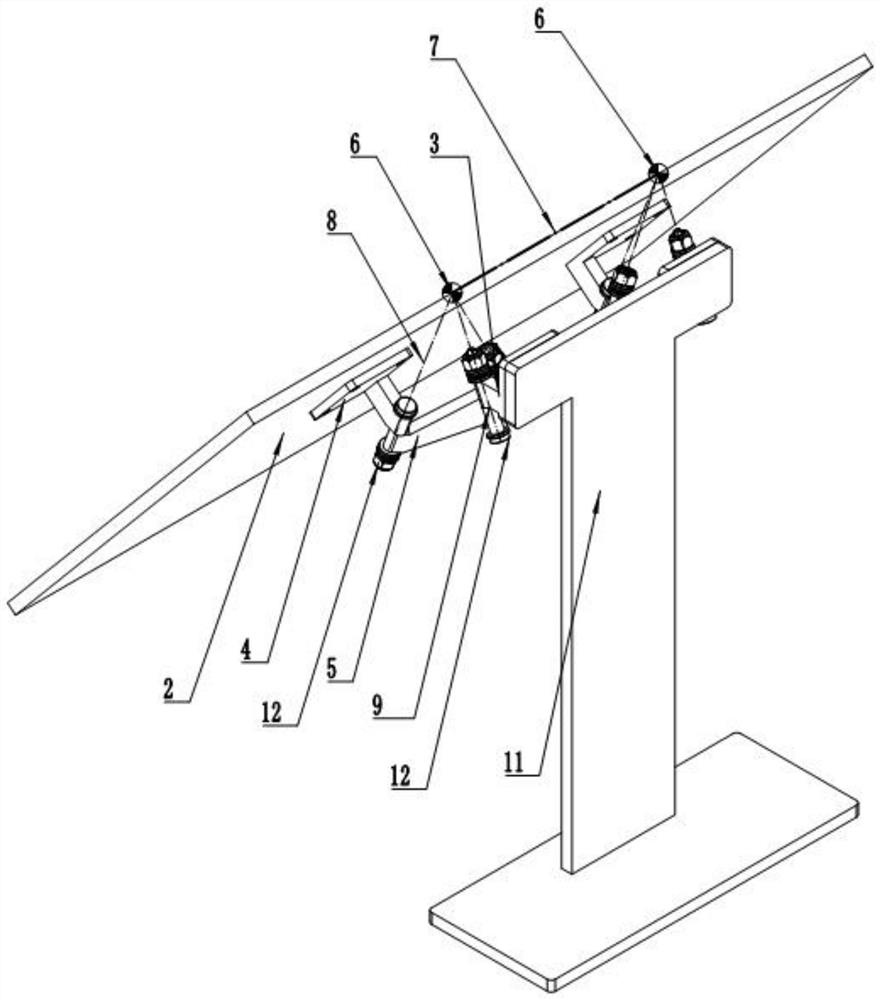 An electronic device with a multi-link hinge