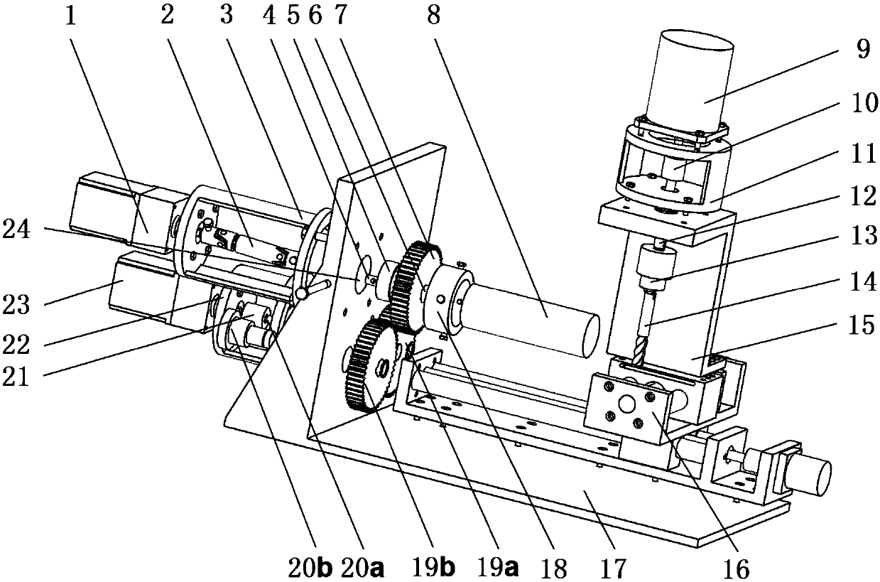 Method and device for turning-milling compound machining of rotor of oil extraction screw pump