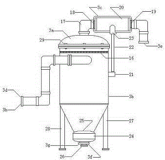 Three-in-one water maker with conical slag hopper and manufacturing method