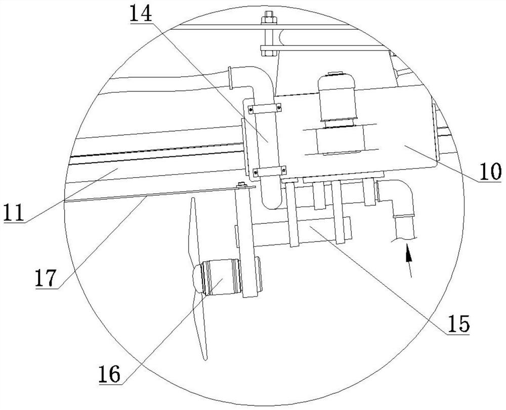 Stabilizing device based on spraying pipe spraying unmanned aerial vehicle