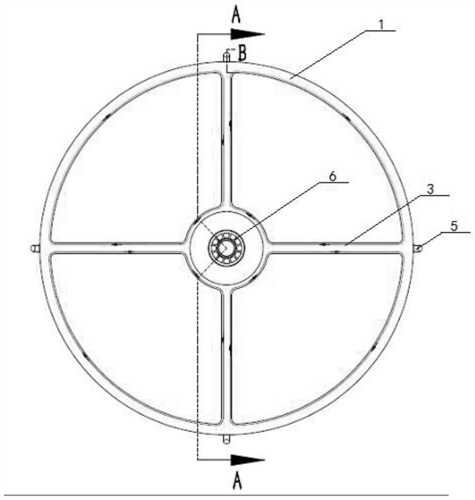 A built-in flow detection device