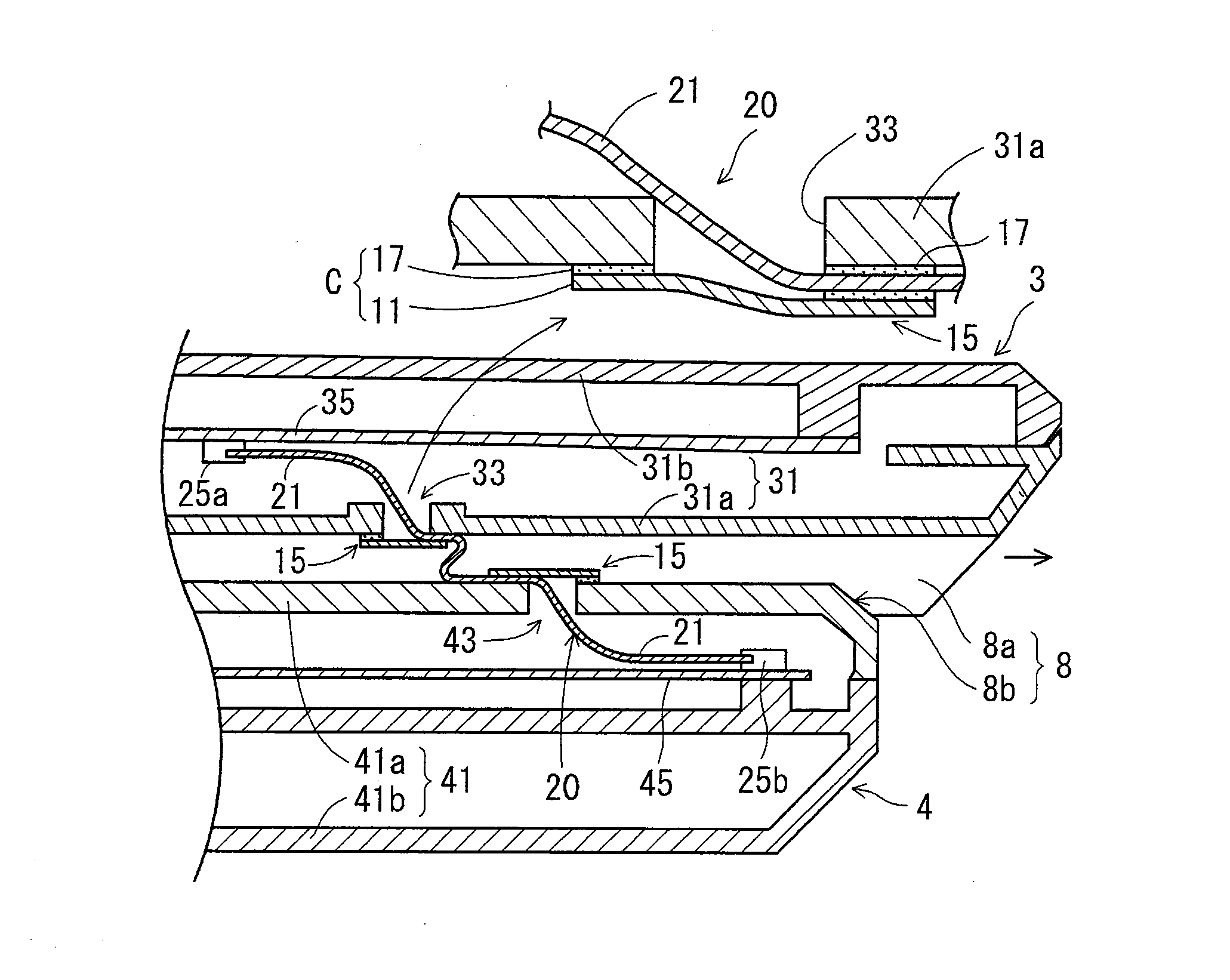 Seal structure, method of forming seal structure, wire body, and electronic apparatus