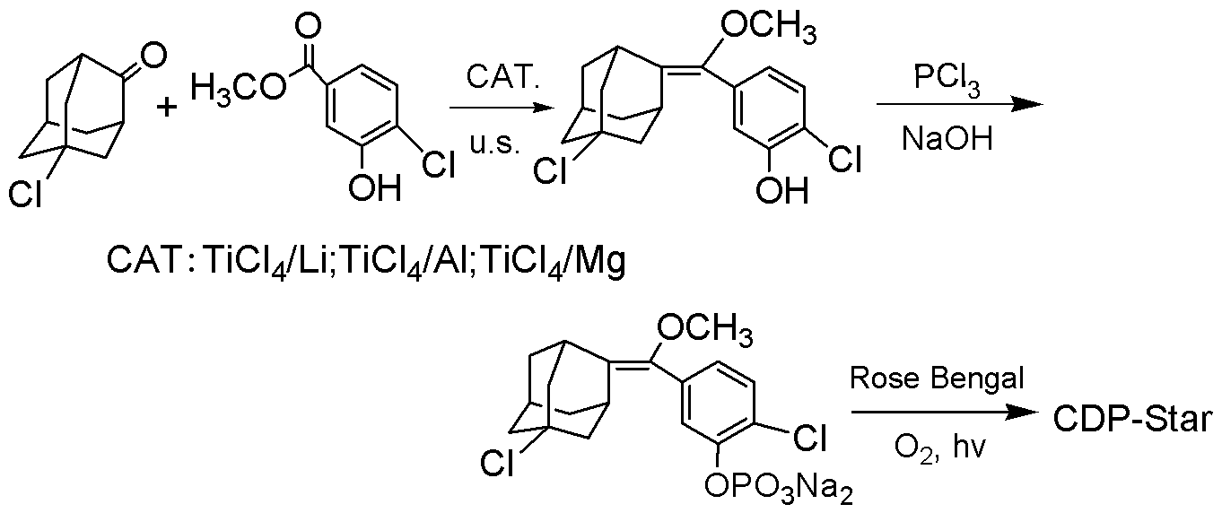Synthetic method of 1, 2-dioxetane compound