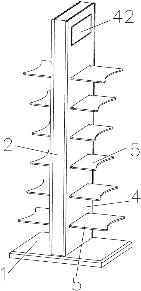 Deformable goods shelf